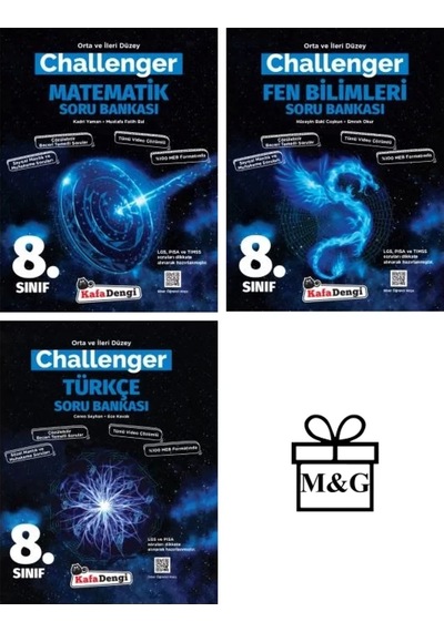 Lgs 8.Sınıf Challenger Matematik Fen Bilimleri Ve Türkçe Soru Ba