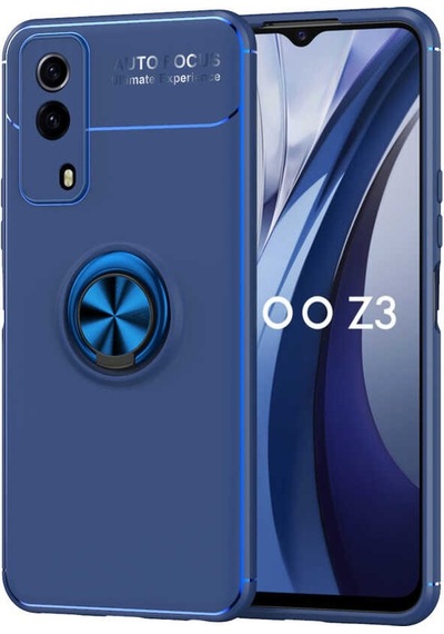 Vivo Y53S 4G Kılıf Zore Ravel Yüzüklü Silikon Kılıf