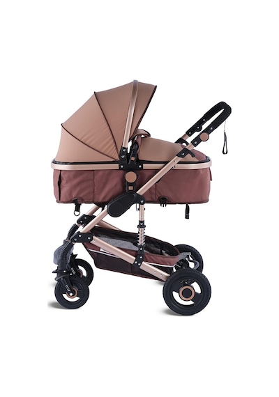 Baby Storch - Seyahat Sistem Bebek Arabası 3 İn 1 - Kahve/gold Renk