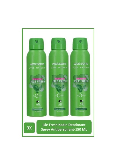 Watsons Isle Fresh Deodorant Sprey Kadın Pudralı