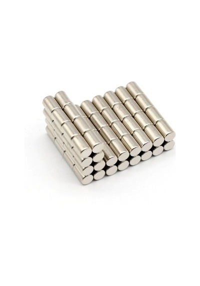 5 Adet Çap 5mm X Kalınlık 8mm Silindir Güçlü Neodyum Mıknatıs