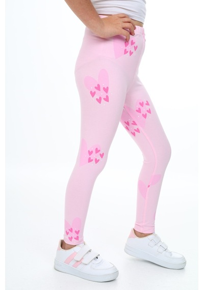 Toontoy Kids Toontoy Kız Çocuk Baskılı Tayt Pembe