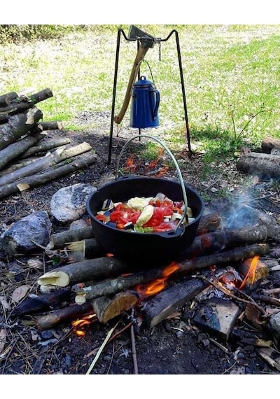 Campout Döküm Tencere 12 Inch Çok Renkli