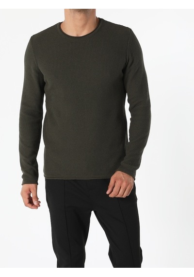 Colin's Slim Fit Haki Erkek Kazak CL1055245_Q1.V1_KHA