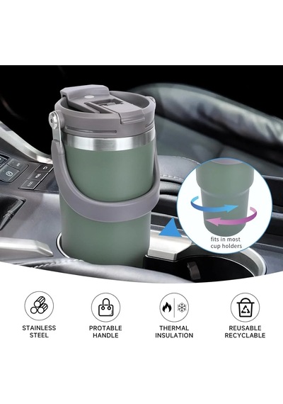 Termos 900 Ml Pipetli Termos Bardak 5468 Çok Renkli