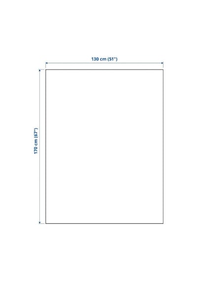 Ikea Myrull Polar Koltuk Örtüsü Tek Kişilik 130 X 170 Cm Bej - Gri