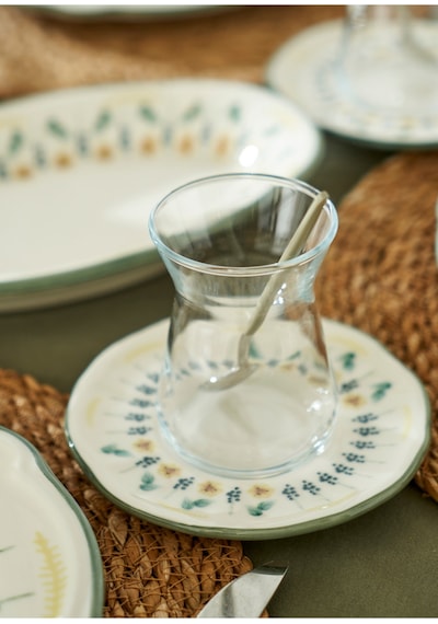 Bella Maison Adelina Stoneware 52 Parça 12 Kişilik Kahvaltı Takımı Yeşil Yeşil