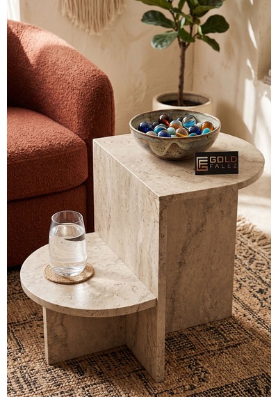 Vaveni Setro Yan Sehpa Suntalam Ekru 53x35 Cm Arz