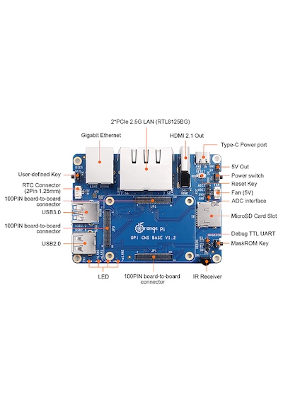 Orange Pi Compute Module 5 Base Board