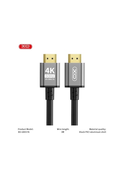 Gb017a Hdmı Dijital 4k 3m Data Veri Aktarım Bağlantı Kablosu - 60hz Hd Görüntü Aktarımı