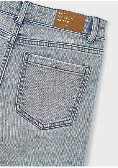 Erkek Çocuk Geniş Paçalı Kot Pantolon Mavi 6575 Mavi