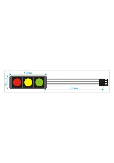 Membran 1X3 Tuş Takımı - Arduino Uyumlu