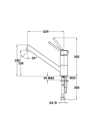 Teka 509130200 Auk 913 Krom Armatür