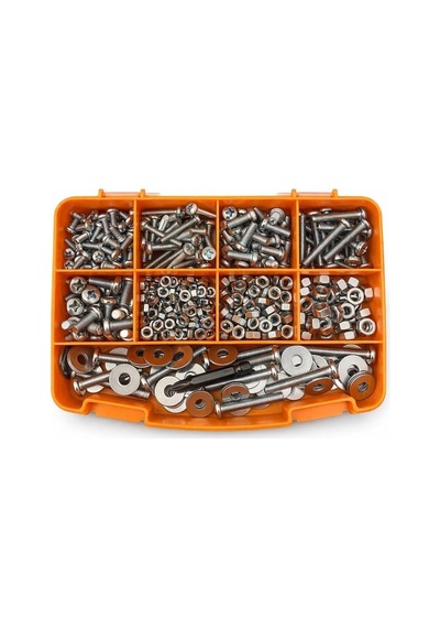 412 Parça 7985 Ysb Vida Seti Vida Somun Pul Seti Profesyonel Montaj Kutusu Ph2 Bits Dahil 14 X 14 X 3 Santimetre