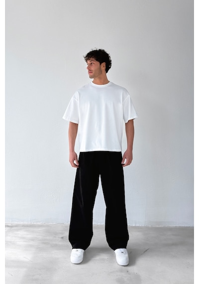 Flaw Atelıer Basic Boxy Fit Beyaz Tişört-29577