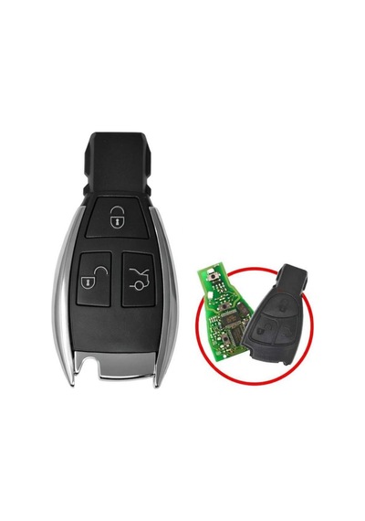 Mercedes Krom Kumanda Kabı 3 Buton Dönüşüm Sadece Nec Bordu İçin