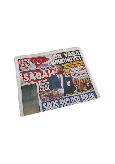 29 Ekim 2023 Sabah Gazetesi - Cumhuriyetin İlanı 100. Yıl Gazetesi  Teşhir Ürün