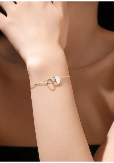 Brezza Lusso Jewelry Ebedi Denge 925 Ayar Kadın Gümüş Bileklik Gümüş