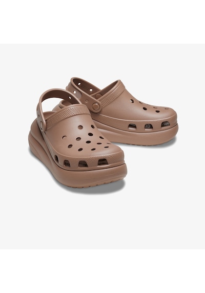 Crocs Classic Crush Kadın Kahverengi Terlik Düz 207521 Kahverengi