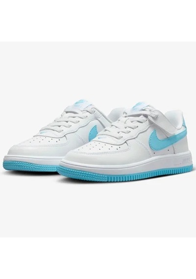 Nike Air Force 1 Af1 Ps Unisex Sneaker White Blue Unisex Günlük Spor Ayakkabı Beyaz Mavi Beyaz - Mavi