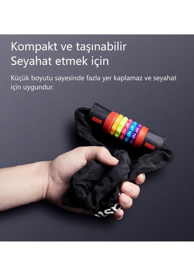 Rainbow Şifreli Bisiklet Kilidi Siyah
