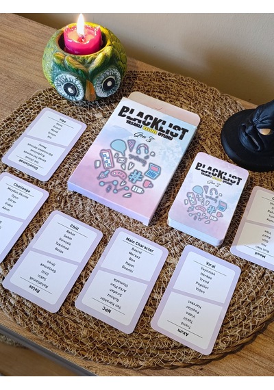 Blacklist Yasaklı Kelime Oyunu Gen Z Kese Hediyeli 50 Kart Eğlenceli Grup & Parti Oyunu