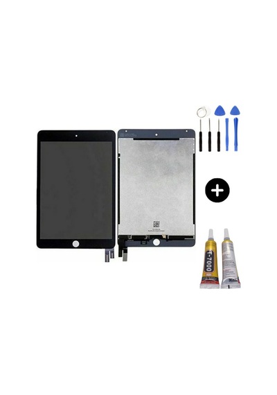 Apple Uyumlu iPad  Mini 4 A1538-a1550 Hk Lcd Dokunmatik Full Siyah + Montaj Seti