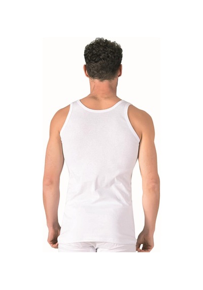 Özkan Underwear 3 Adet Özkan Erkek Ribana Atlet 11406 Beyaz