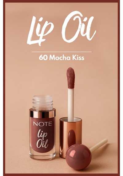 Note Cosmetique Lip Oil Nemlendirici ve Parlatıcı Dudak Bakım Yağı - 60 Mocha Kiss - Kahverengi