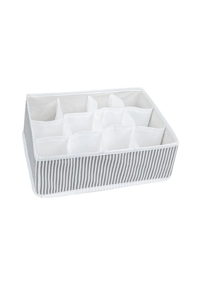 12 Bölmeli Çekmece İçi Düzenleyici Organizer 25 31 12cm Kumaş Kırmızı Tr Diğer
