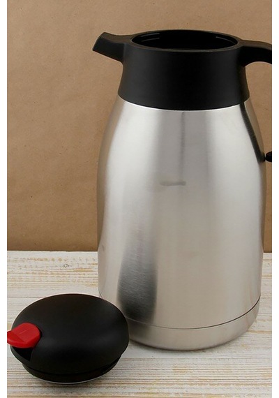 Penguen 2.5 Lt Çift Kat Çelik Çay Termos Gümüş