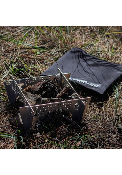 Kamp Ayısı Çelebi Bushcraft Jel Yakıtlı Osmanlı Ocağı Gri