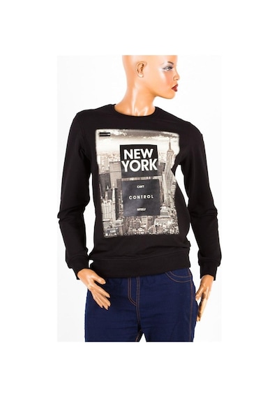 New York Unisex Pamuklu Slim Fit Sweatshirt Medium