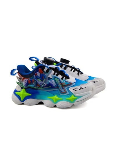 Pepino 2206 Beyaz Mavi Çocuk Sneakers Beyaz - Mavi