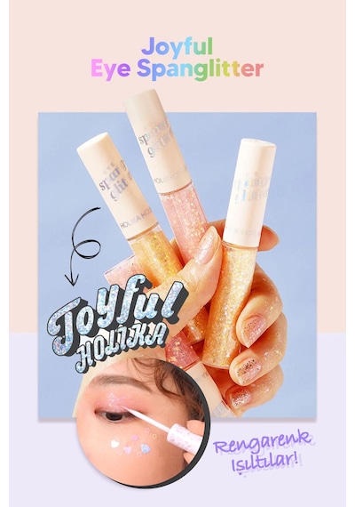 Holika Holika Jel Glitter Yoğun Işıltılı Göz Farı Kore Makyaj Trendi Holika Holika Eye Spanglitter Mercan