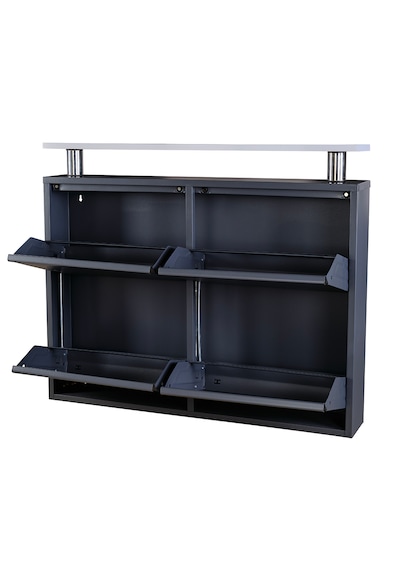 Kaser Metal 2+2'li Metal Ayakkabılık Antrasit