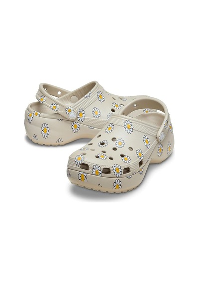 Crocs Classic Platform Floral Clog Kadın Terlik Cr212668 Crc.1wy Çok Renkli