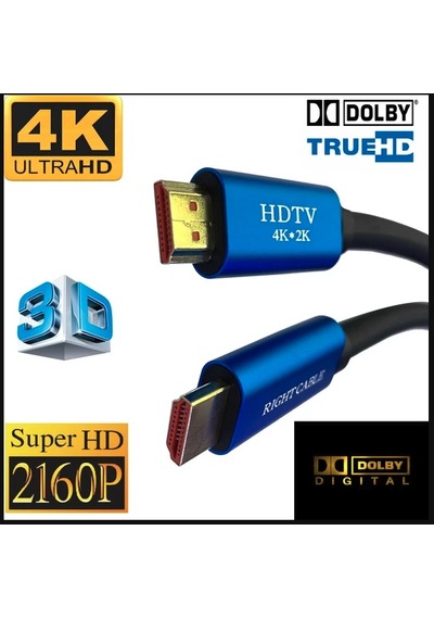 5Mt V2.0 Hdtv 4K Ultra Hd 3D 60Hz 2160P Altın Kaplama Kablo