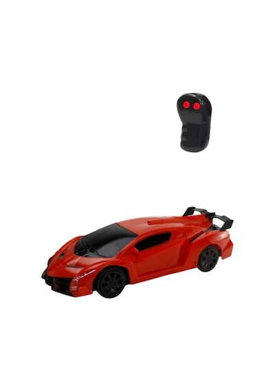 Uzaktan Kumandalı Araba 1:24 Ölçek Yarı Fonksiyonlu İleri Geri Hareketli Oyuncak Spor Araba Kırmızı Lamborghini