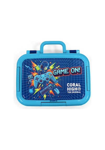 Coral High Kids Lacivert Game Desenli Paslanmaz Çelik Beslenme Kabı 39151 Lacivert