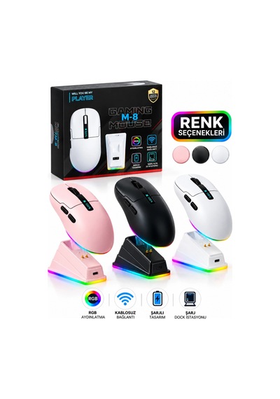 Platoon Pl-1872 Şarjlı Wireless Mouse Kablosuz Ergonomik Ve Pratik Kullanım Standart