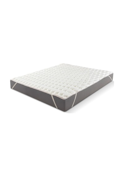 Topper 0.9 - Massage Therapy - 3d Soft Yatak Pedi - Yatak Koruyucu Uyku Pedi - 3 Cm Beyaz