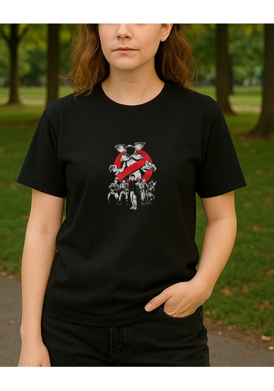 Hugo Boss Stranger Things Baskılı T-shirt Siyah