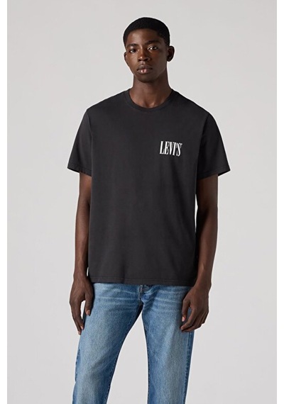 Levi's Erkek Relaxed Fit Kısa Kollu Graphic Siyah T-shirt - Siyah