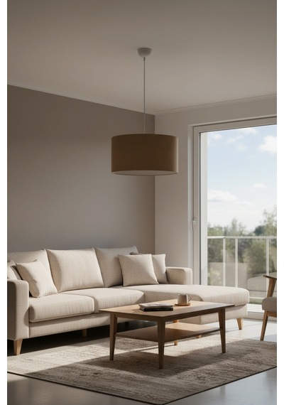 Testa Sarkıt Avize Beyaz-jüt 38x21x70