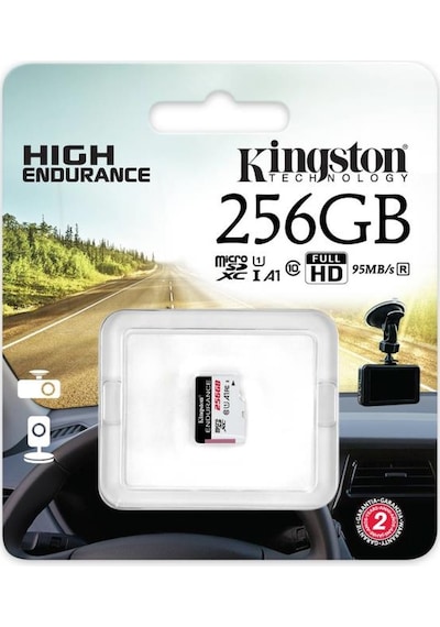 Kingston SDCE 256 GB MicroSDXC Endurance 95R-45W C10 A1 Hafıza Kartı