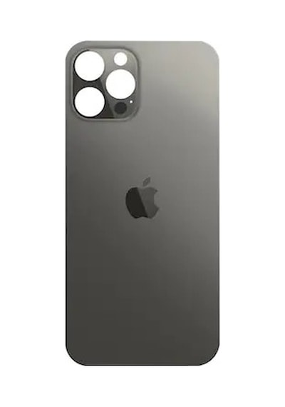 İphone 12 Pro Arka Pil Kapağı Cam Siyah