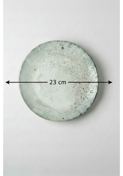 12'li Valencia Servis Tabak 23cm Dijital Sedir Rinart Krem
