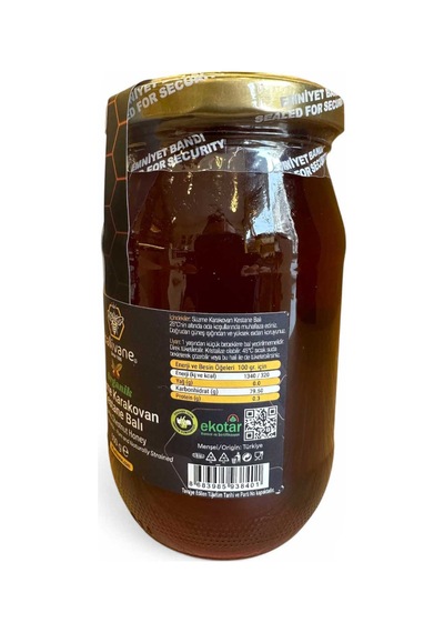 Organik Süzme Karakovan Kestane Balı 500 Gr.