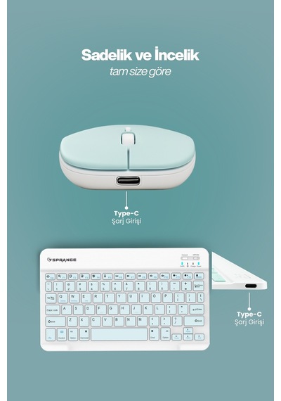 Tablet Ve Telefonlar İçin Bluetooth - Wireless Klavye Ve Mouse Set - Siyah Diğer Tablet Ve Telefonlar İçin Bluetooth - Wireless Klavye Ve Mouse Set - Siyah Diğer